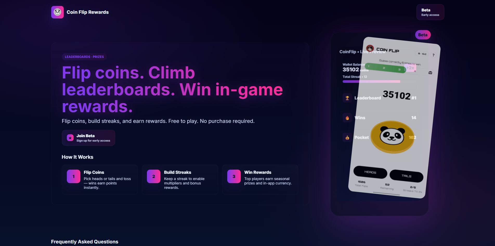 Coin Flip App website thumbnail