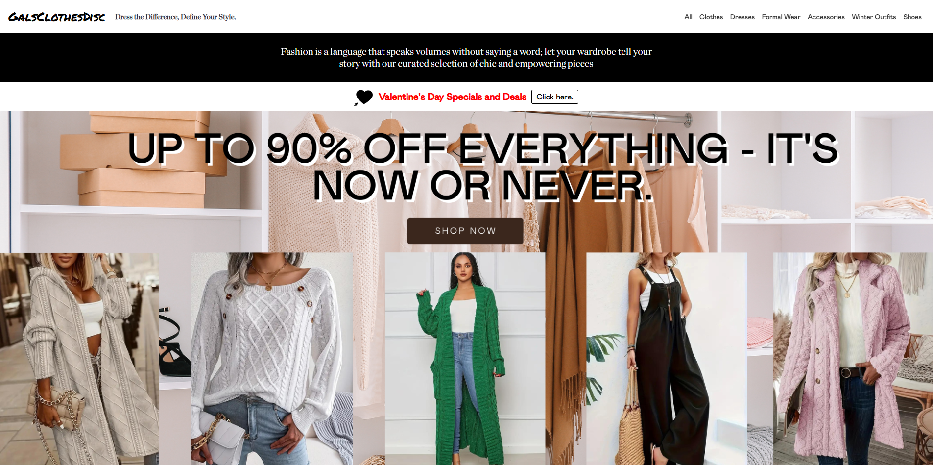 Gal's Clothes Discount website thumbnail