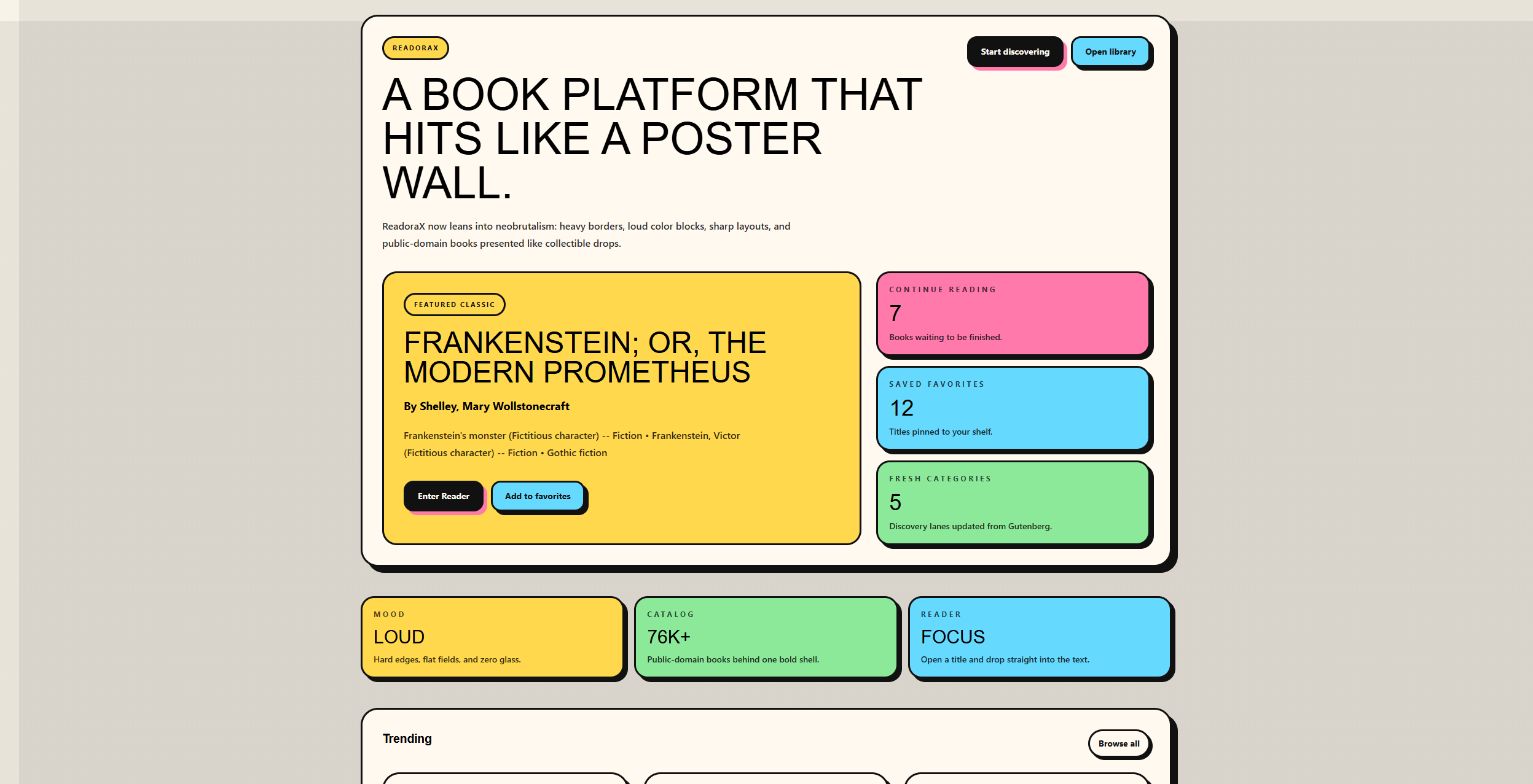 ReadoraX website thumbnail